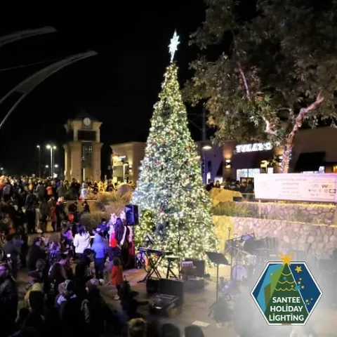 Santee Holiday Lighting at Santee Trolley Square